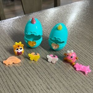 Rainbocorns Itzy Glitzy Surprise Set With Ziggy & Honey Bow Bow EUC